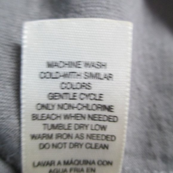 Chico's Gray Lucie Lace Front Sheer 3/4 Sleeve Knit Back Top Size 1/M/8 - Picture 14 of 16